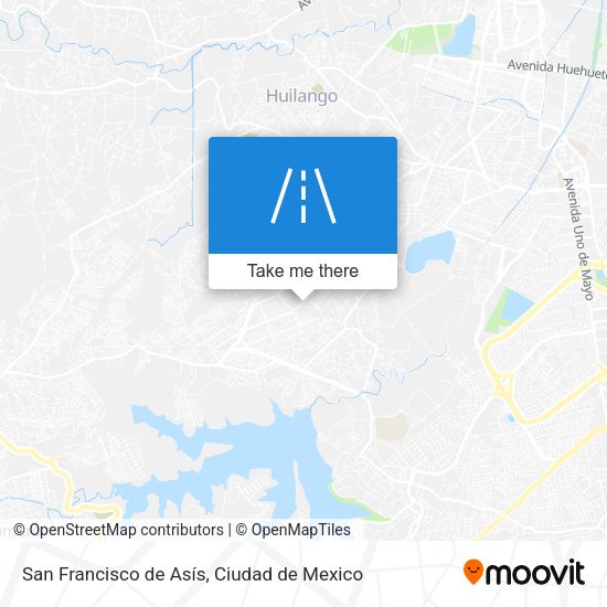 San Francisco de Asís map