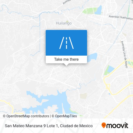 Mapa de San Mateo Manzana 9 Lote 1