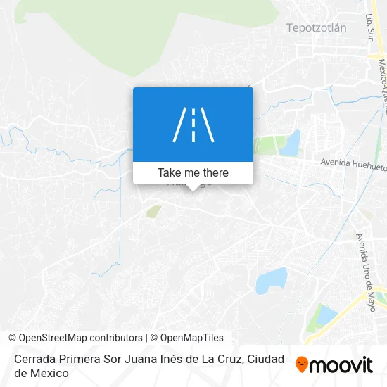 Cerrada Primera Sor Juana Inés de La Cruz map