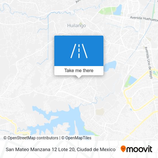 San Mateo Manzana 12 Lote 20 map