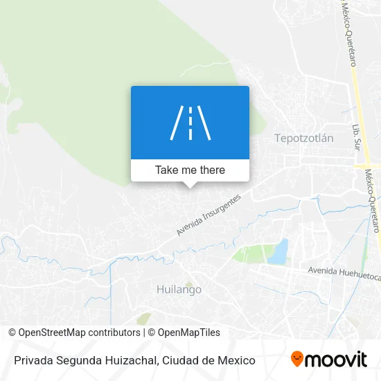 Privada Segunda Huizachal map