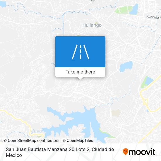 San Juan Bautista Manzana 20 Lote 2 map