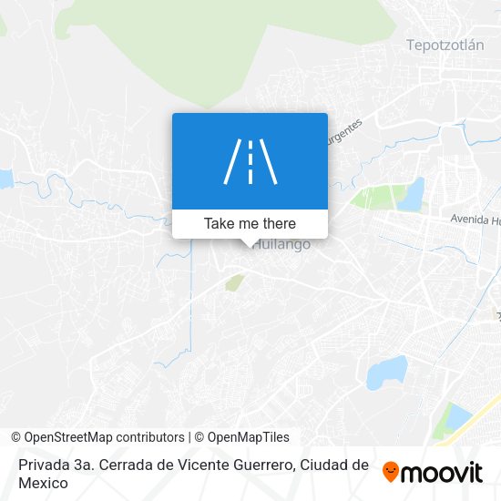 Mapa de Privada 3a. Cerrada de Vicente Guerrero