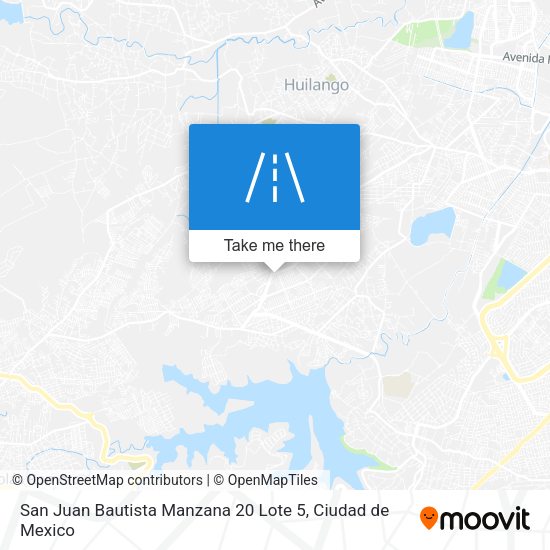 San Juan Bautista Manzana 20 Lote 5 map