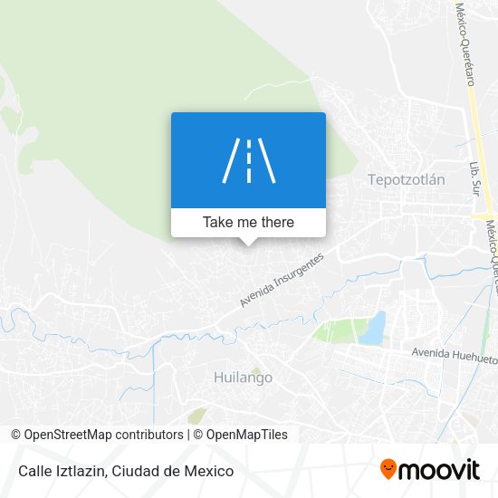 Mapa de Calle Iztlazin