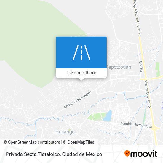 Privada Sexta Tlatelolco map