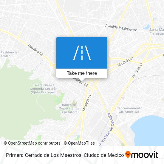 Mapa de Primera Cerrada de Los Maestros