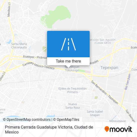 Mapa de Primera Cerrada Guadalupe Victoria