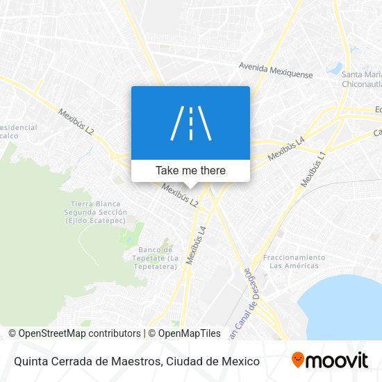 Mapa de Quinta Cerrada de Maestros