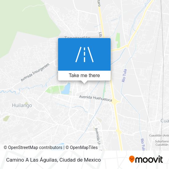 Camino A Las Águilas map