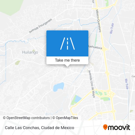 Mapa de Calle Las Conchas