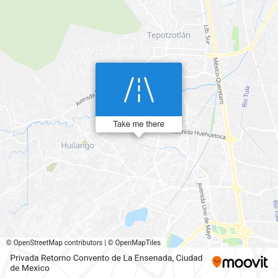 Mapa de Privada Retorno Convento de La Ensenada