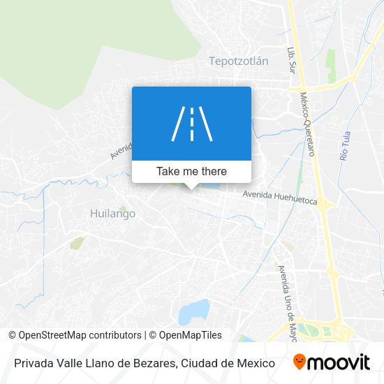 Privada Valle Llano de Bezares map