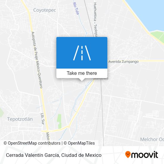 Cerrada Valentín García map