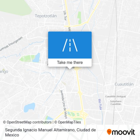 Segunda Ignacio Manuel Altamirano map