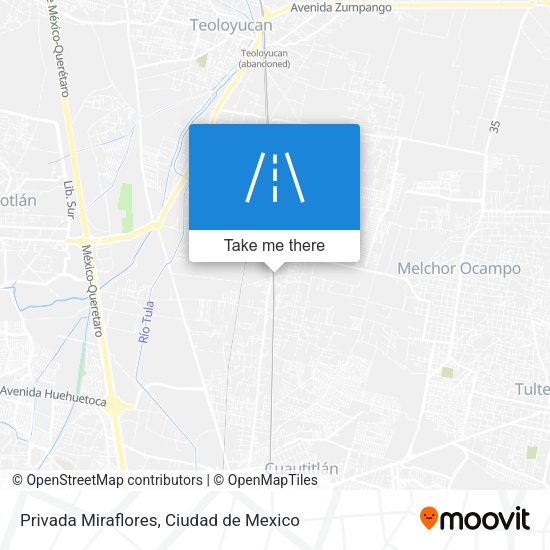 Privada Miraflores map