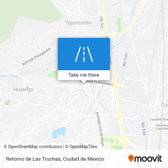 Retorno de Las Truchas map