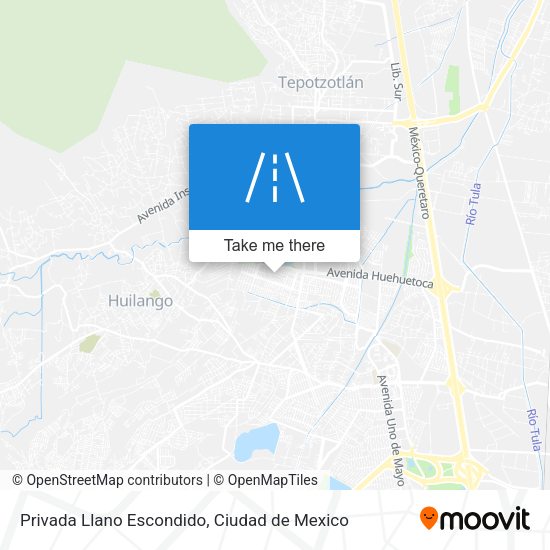 Privada Llano Escondido map