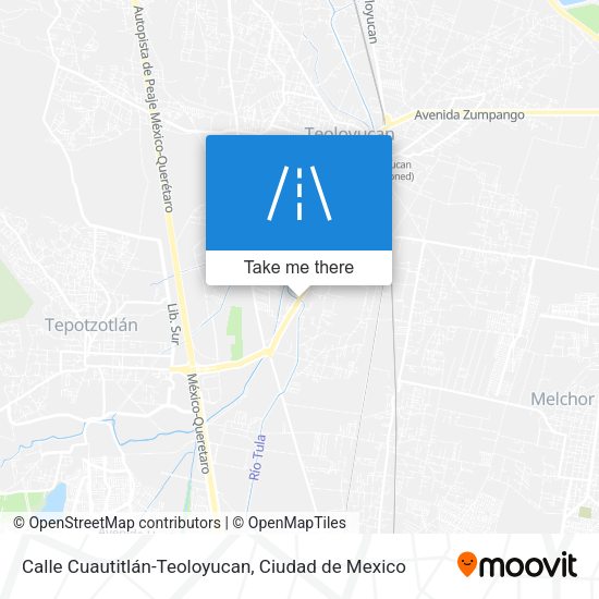 Calle Cuautitlán-Teoloyucan map