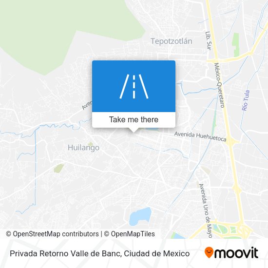 Privada Retorno Valle de Banc map