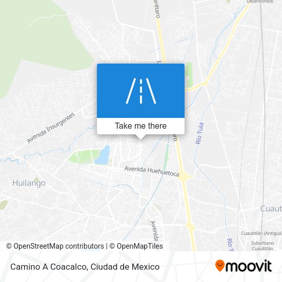 Camino A Coacalco map