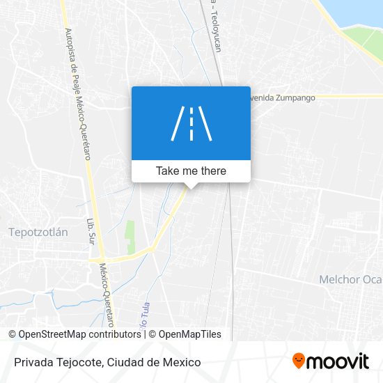 Privada Tejocote map