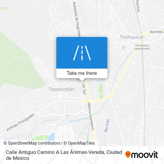 Calle Antiguo Camino A Las Ánimas-Vereda map