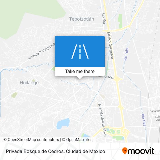 Privada Bosque de Cedros map