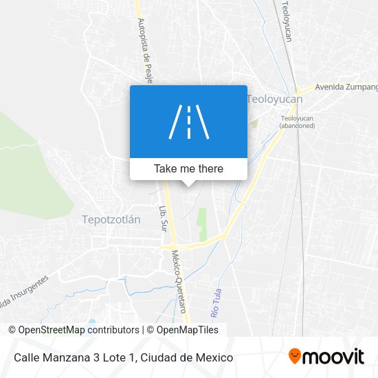Calle Manzana 3 Lote 1 map