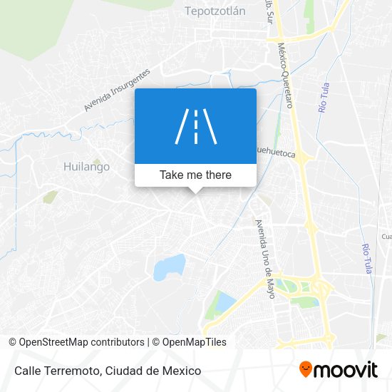 Mapa de Calle Terremoto