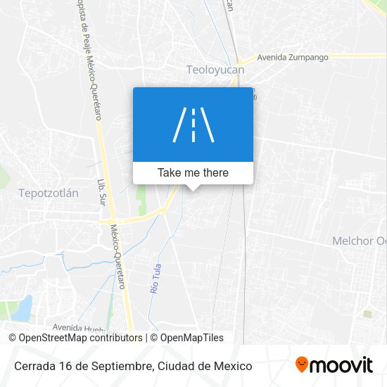 Mapa de Cerrada 16 de Septiembre