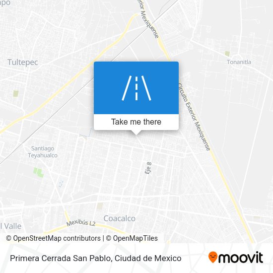Mapa de Primera Cerrada San Pablo