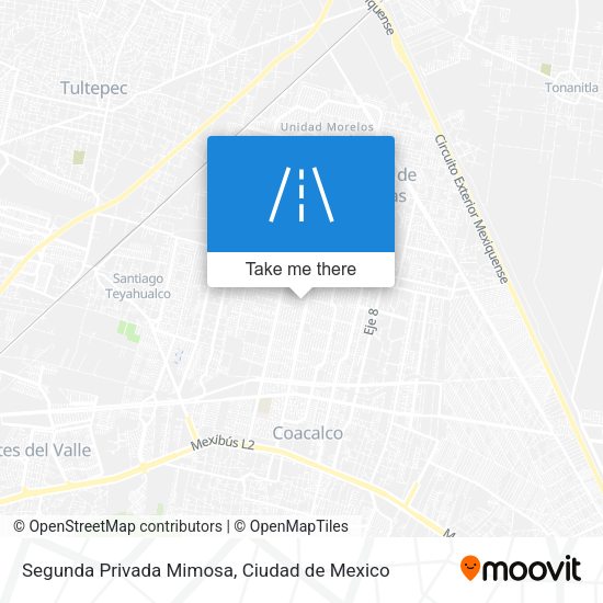 Mapa de Segunda Privada Mimosa