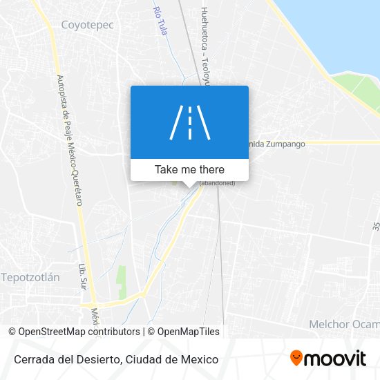 Cerrada del Desierto map