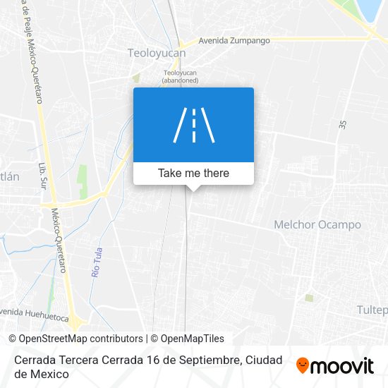 Cerrada Tercera Cerrada 16 de Septiembre map
