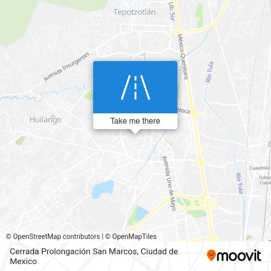 Cerrada Prolongación San Marcos map