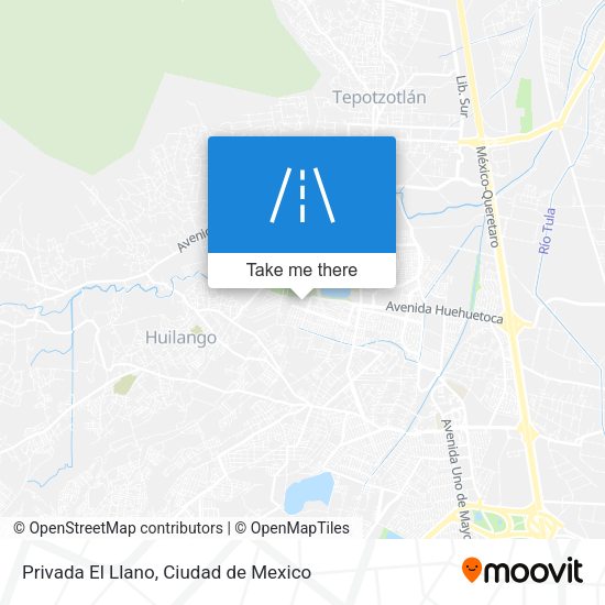 Privada El Llano map