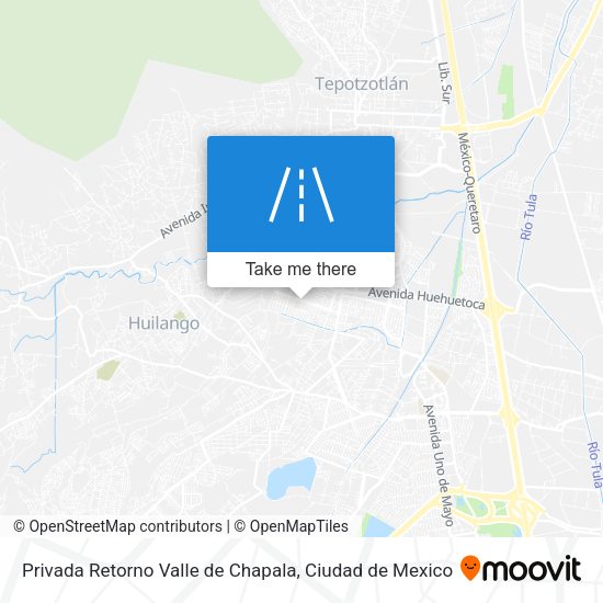 Privada Retorno Valle de Chapala map