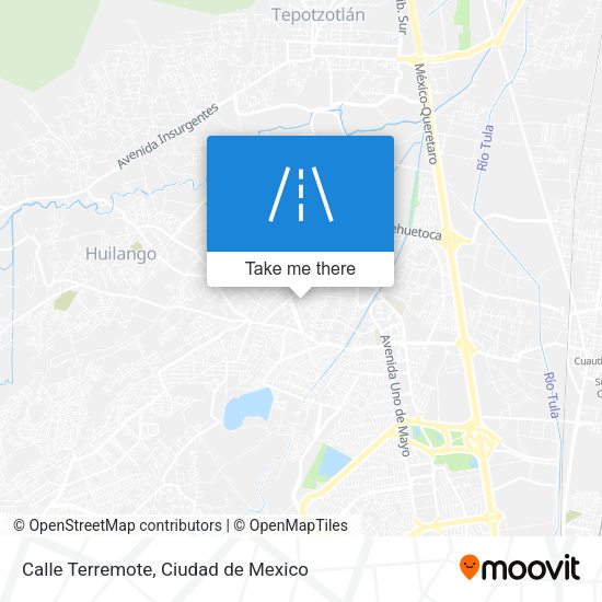 Mapa de Calle Terremote