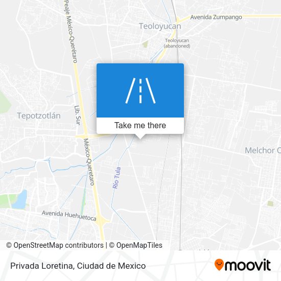 Privada Loretina map