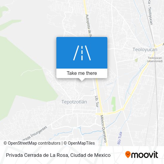 Mapa de Privada Cerrada de La Rosa