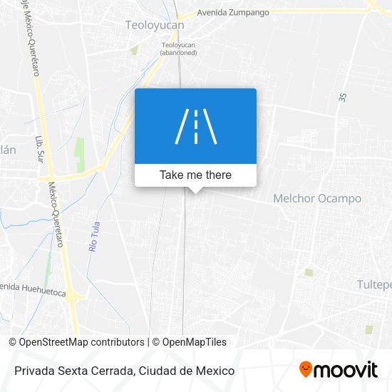 Mapa de Privada Sexta Cerrada