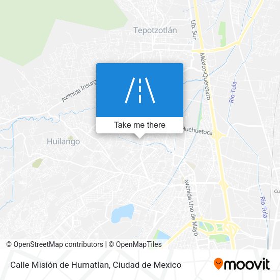 Calle Misión de Humatlan map