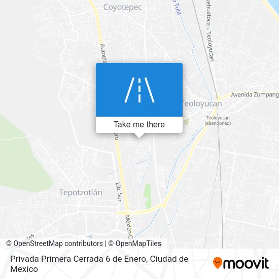 Mapa de Privada Primera Cerrada 6 de Enero