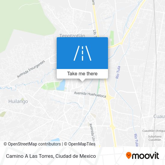 Camino A Las Torres map