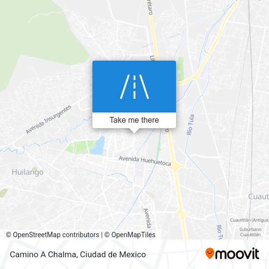 Mapa de Camino A Chalma
