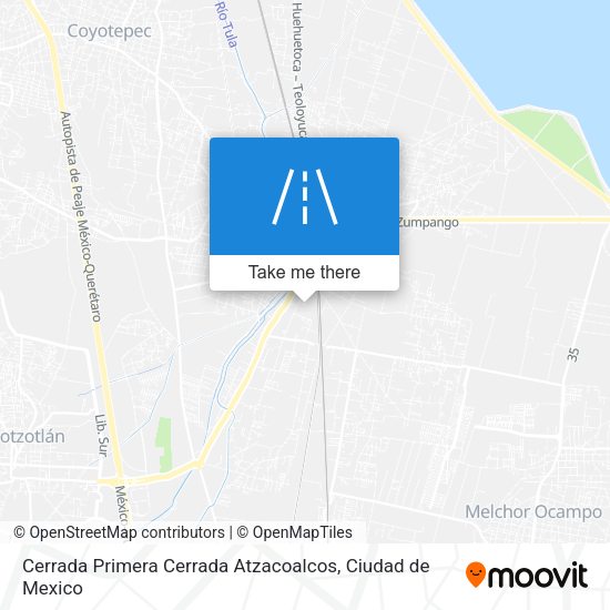 Mapa de Cerrada Primera Cerrada Atzacoalcos