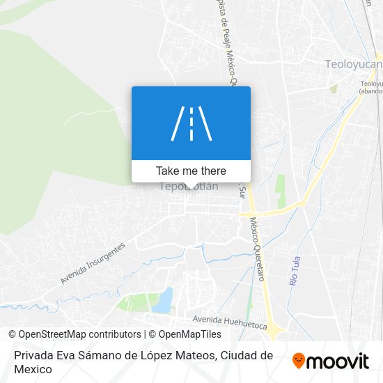 Mapa de Privada Eva Sámano de López Mateos