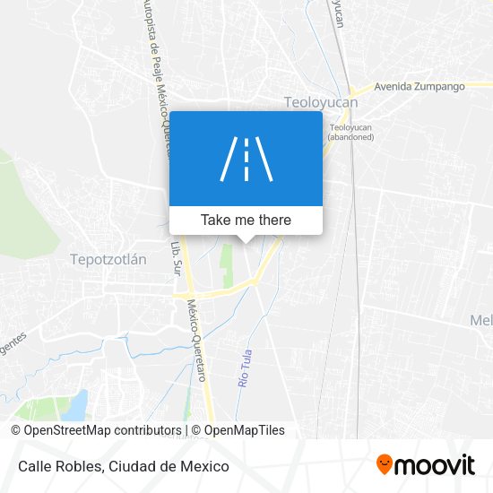 Mapa de Calle Robles