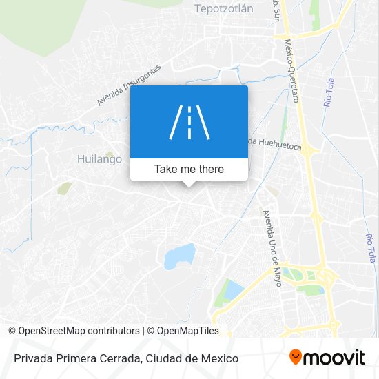 Mapa de Privada Primera Cerrada